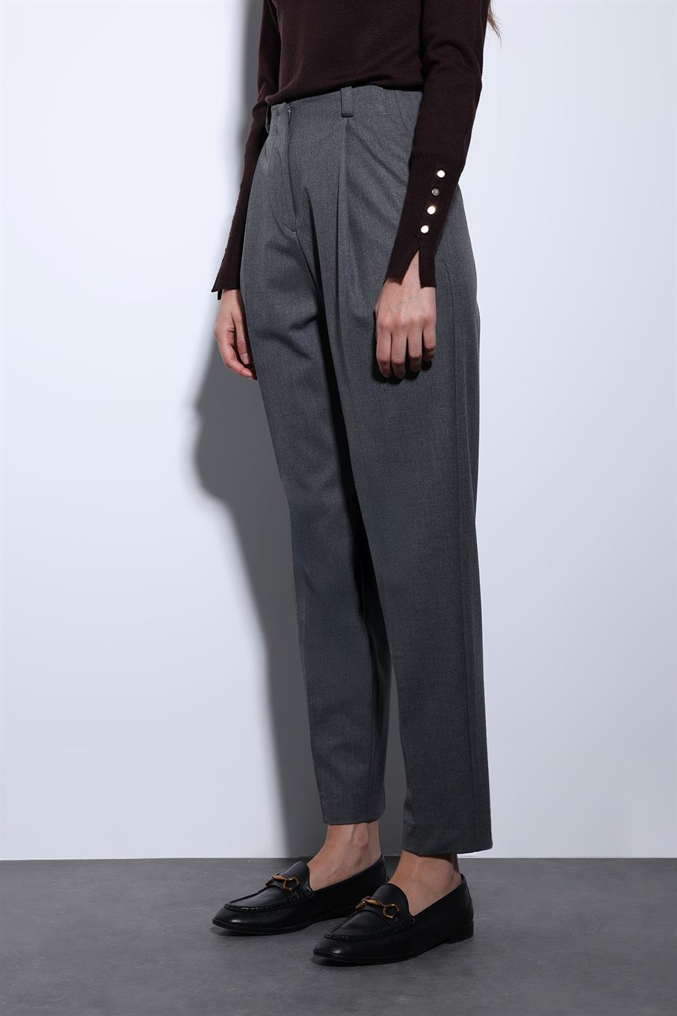 Antioch Antrasit Pensli Kadın Pantolon