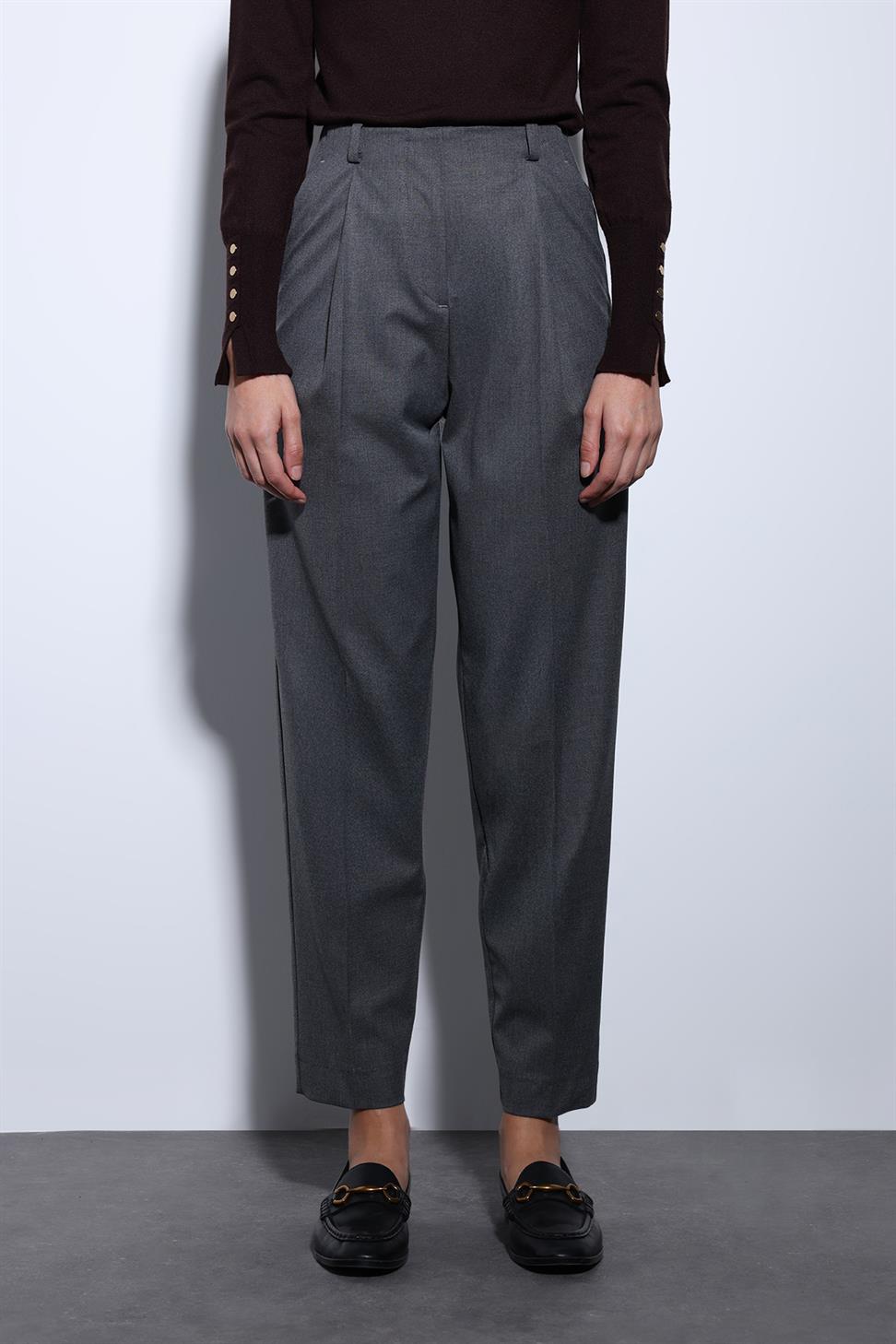 Antioch Antrasit Pensli Kadın Pantolon