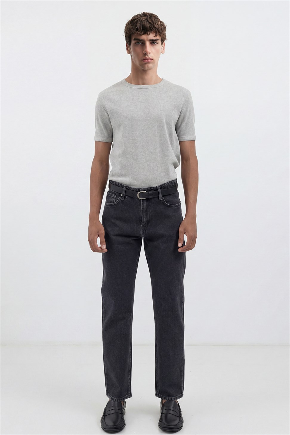 Antioch Antrasit Straight Fit Erkek Jean