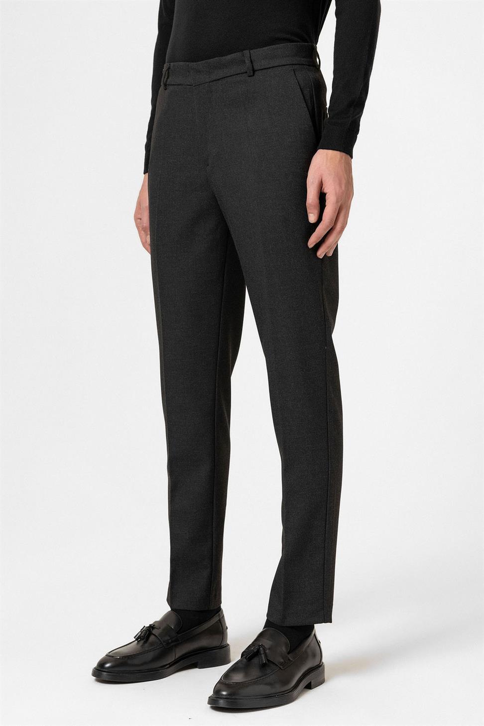 Antioch Antrasit Yüksek Bel Klasik Erkek Pantolon