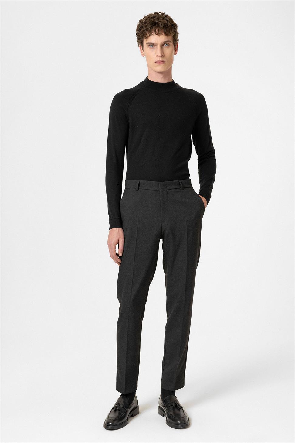 Antioch Antrasit Yüksek Bel Klasik Erkek Pantolon