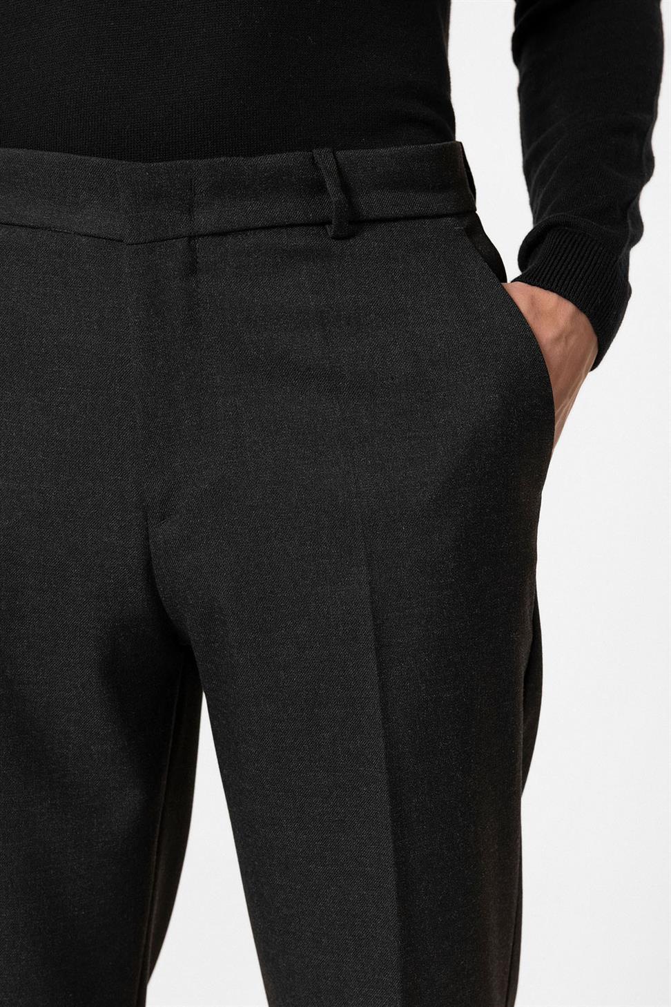 Antioch Antrasit Yüksek Bel Klasik Erkek Pantolon