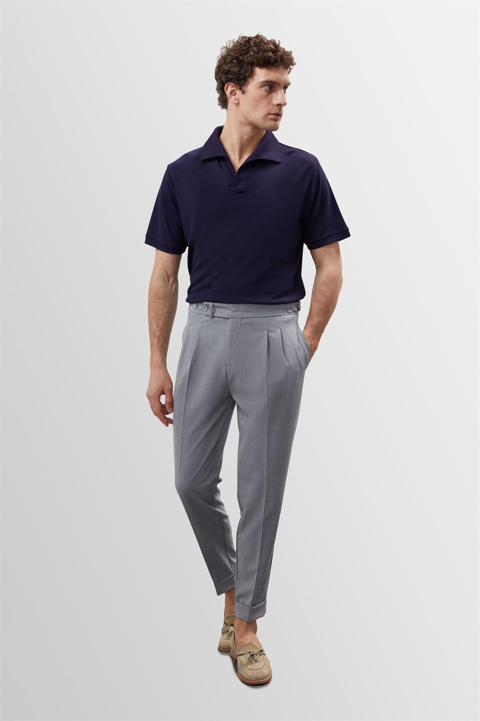 تي شيرت رجالي بياقة Apaş