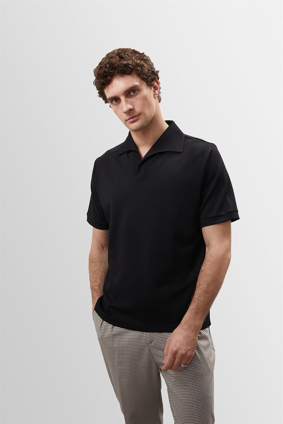 تي شيرت رجالي بياقة Apaş