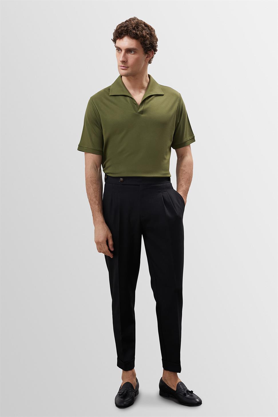 تي شيرت رجالي بياقة Apaş