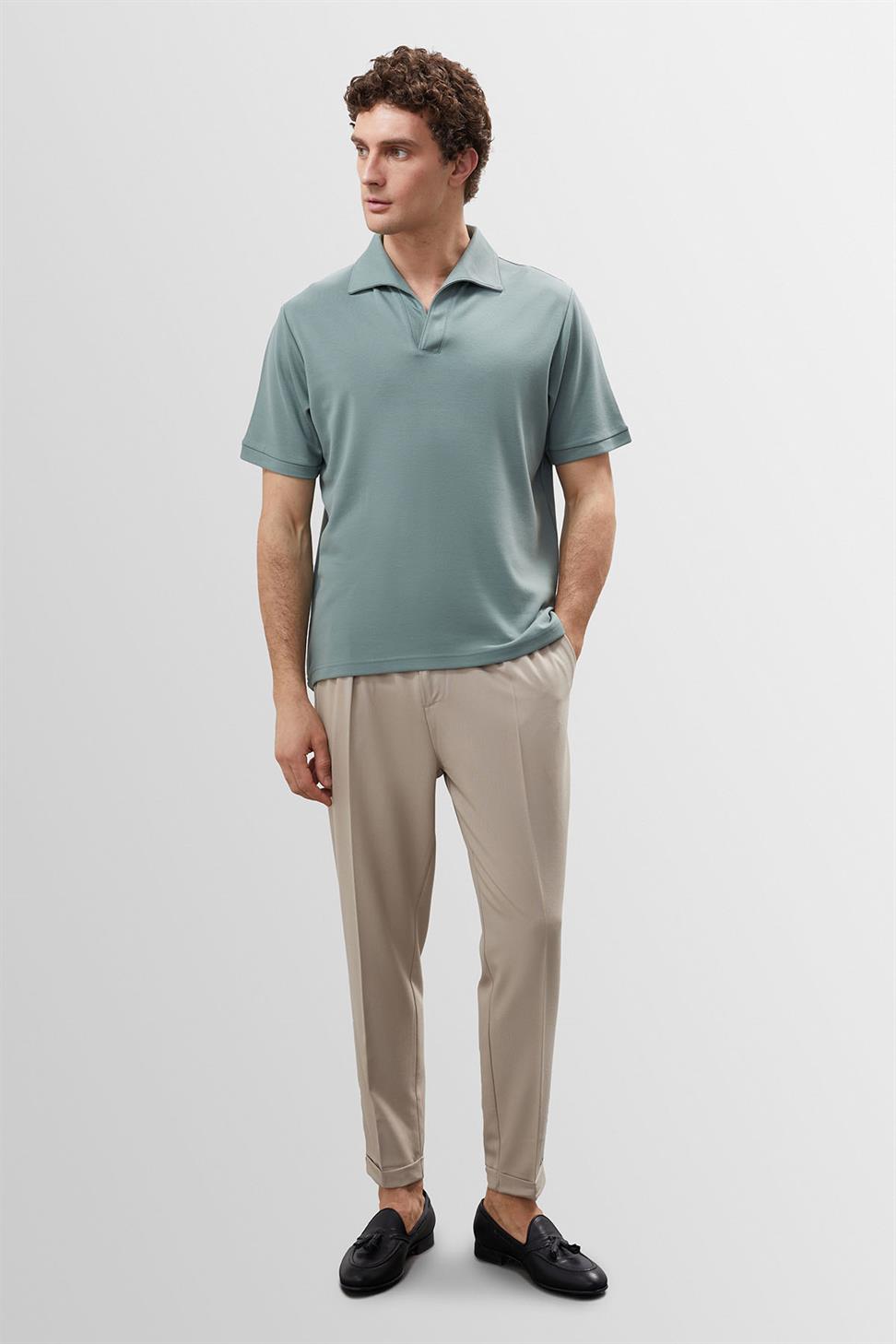 تي شيرت رجالي بياقة Apaş