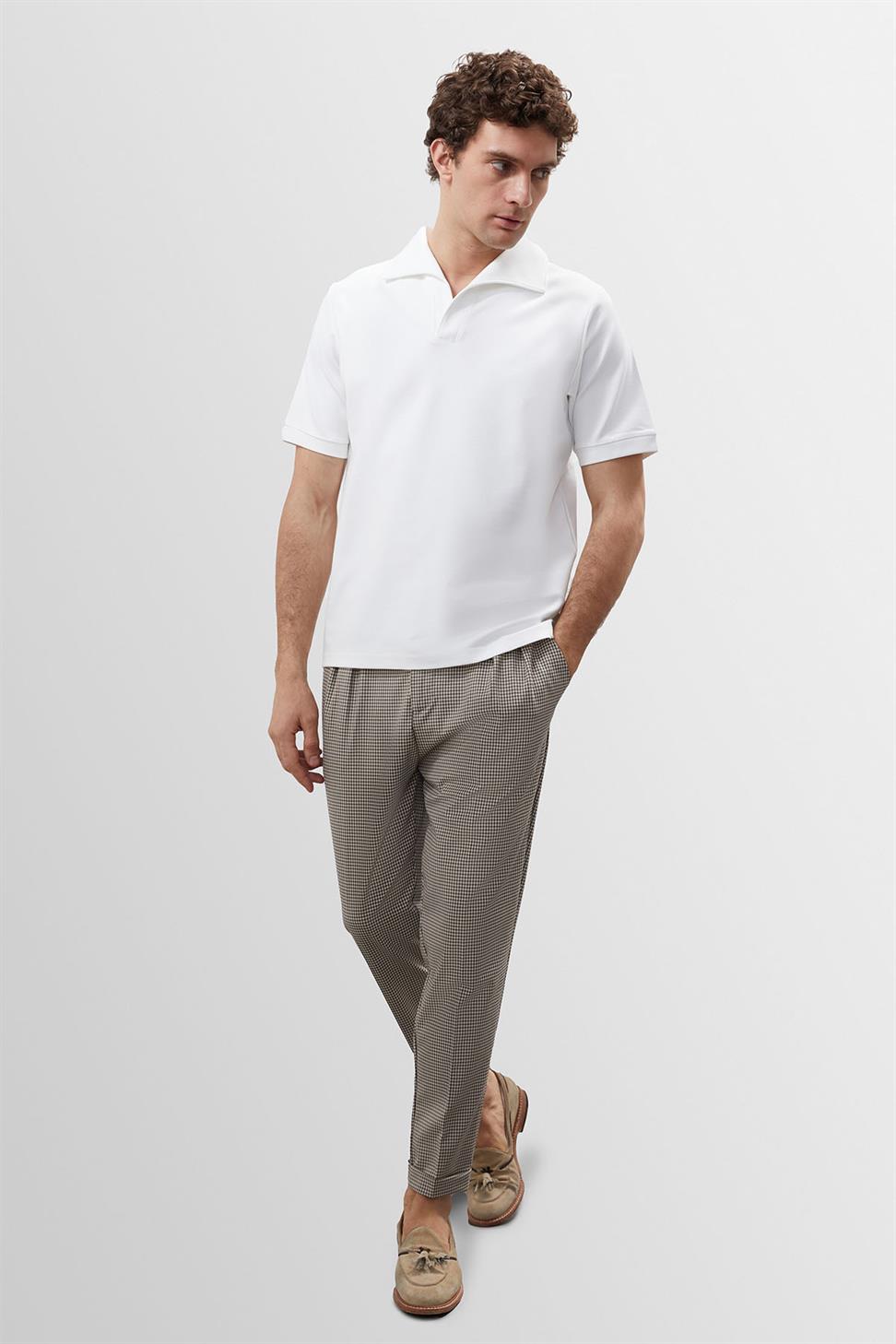 تي شيرت رجالي بياقة Apaş