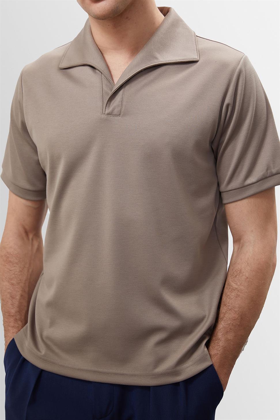 تي شيرت رجالي بياقة Apaş