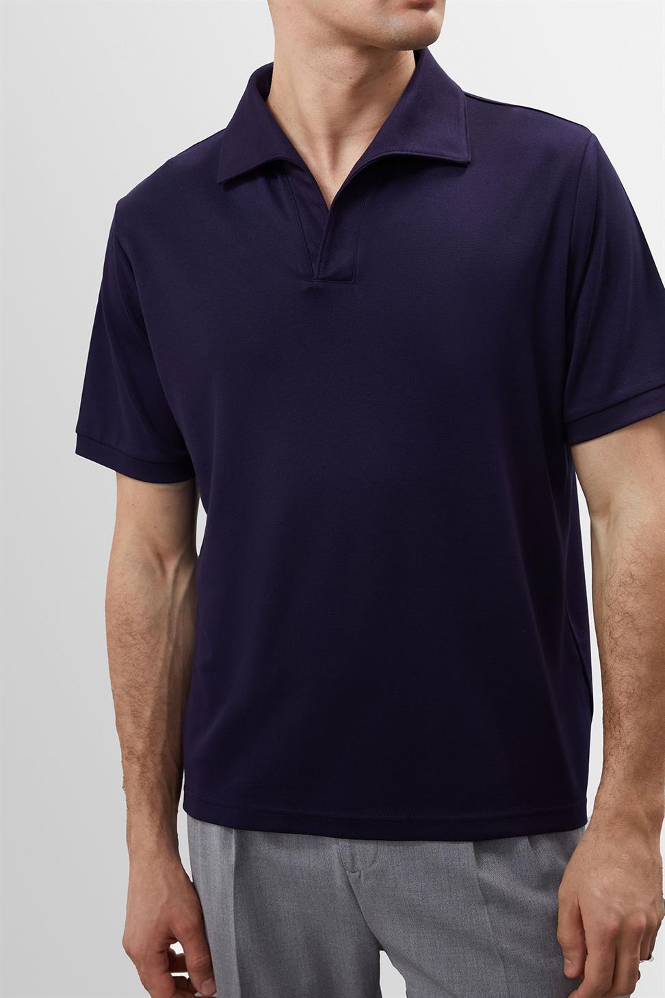 تي شيرت رجالي بياقة Apaş