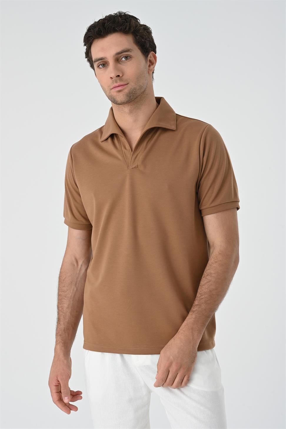 تي شيرت رجالي بياقة Apaş