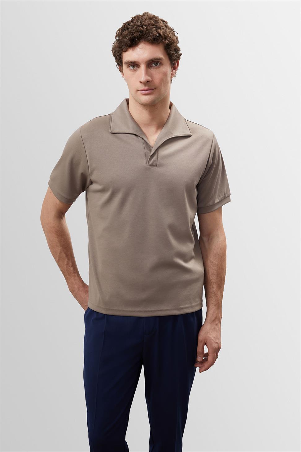 تي شيرت رجالي بياقة Apaş