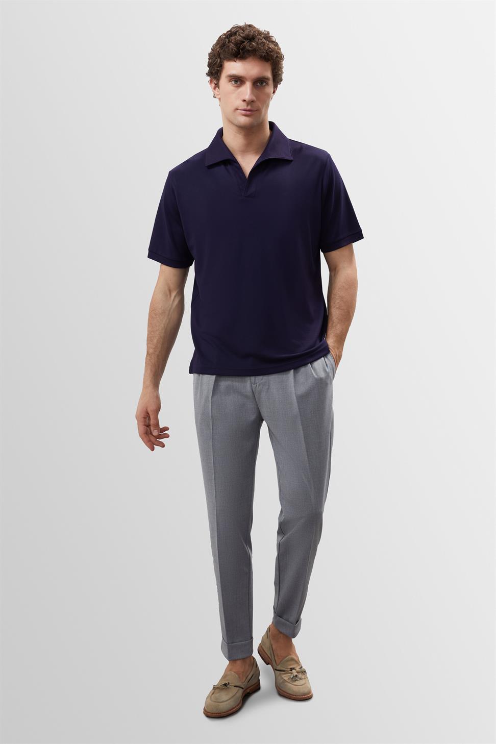 تي شيرت رجالي بياقة Apaş