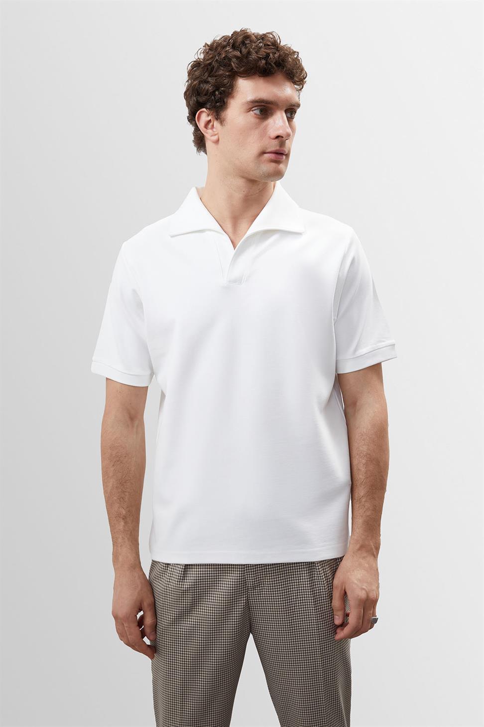 تي شيرت رجالي بياقة Apaş