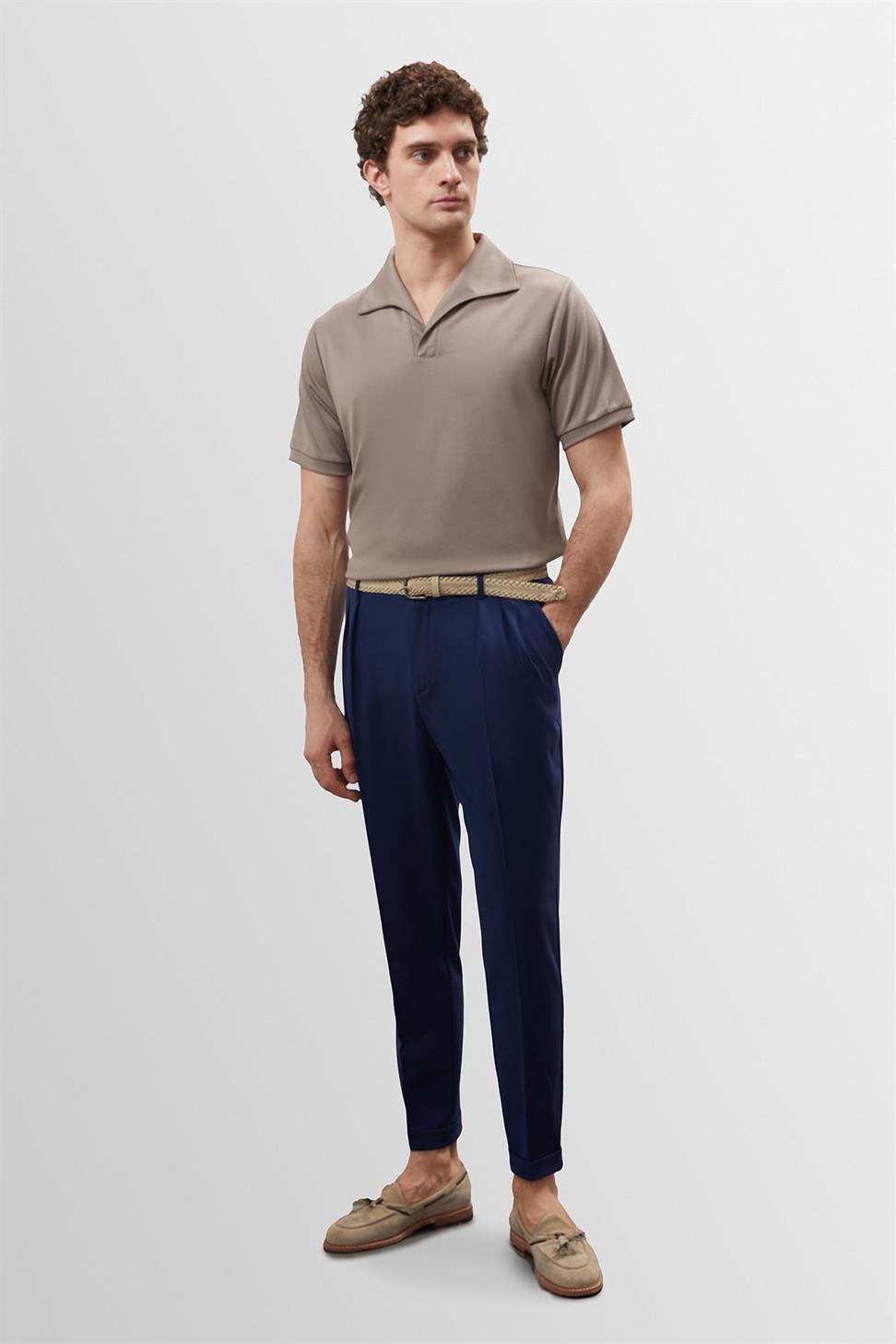 تي شيرت رجالي بياقة Apaş