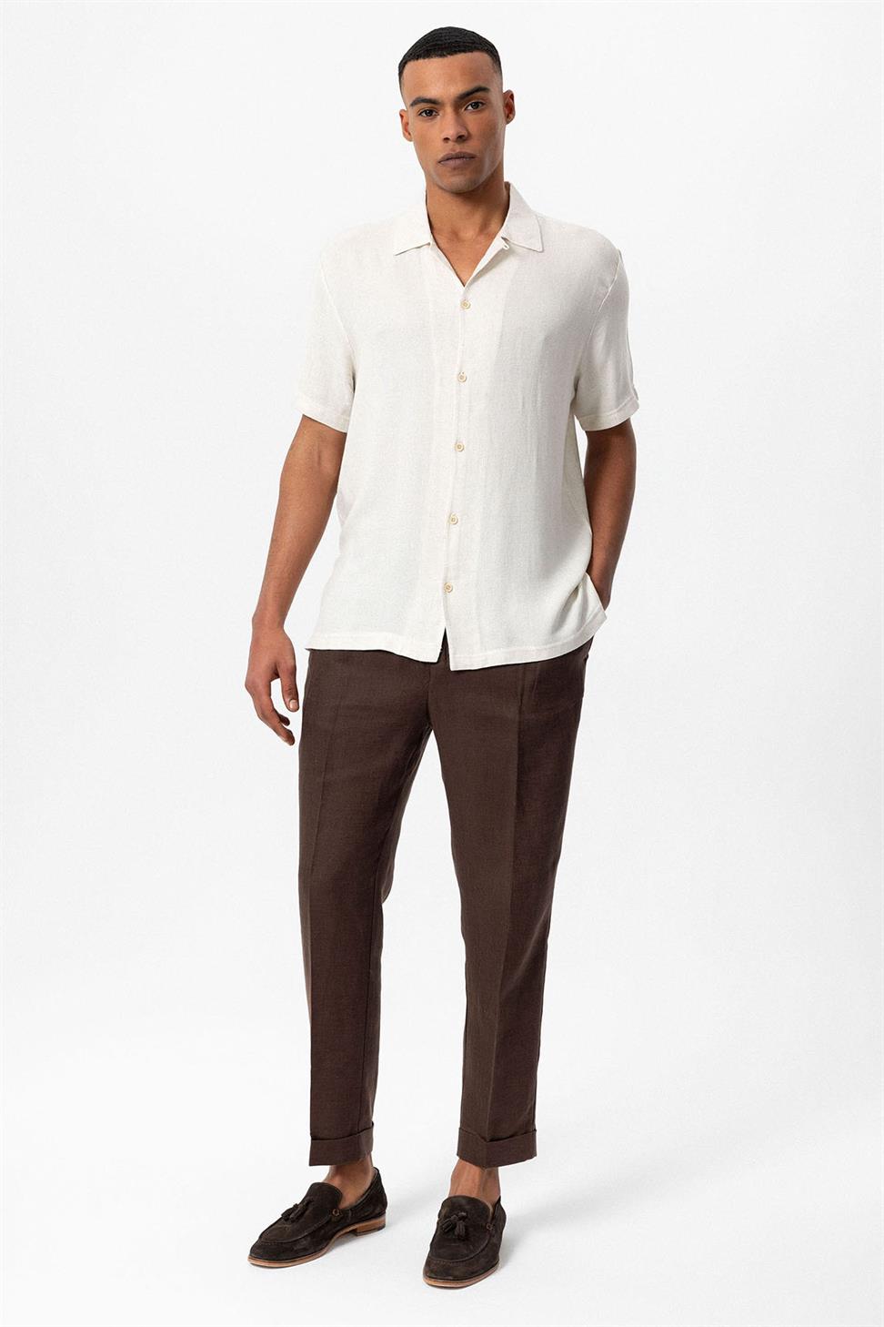 قميص رجالي محبوك بياقة Apaş