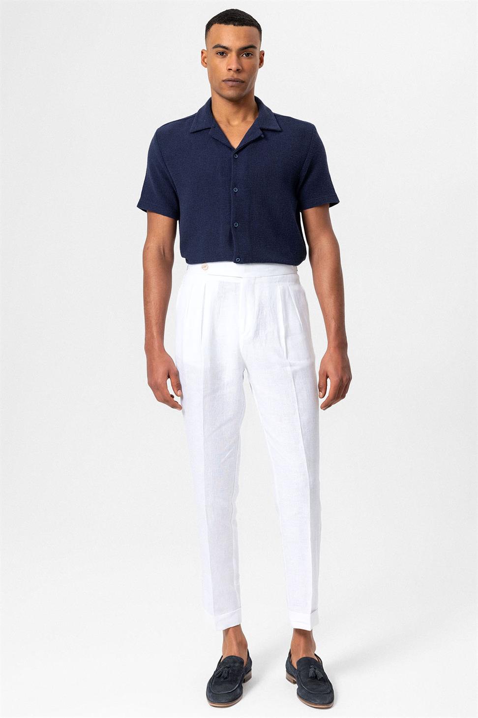 قميص رجالي محبوك بياقة Apaş