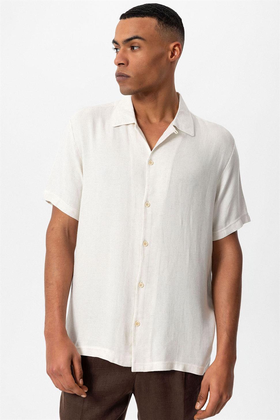 قميص رجالي محبوك بياقة Apaş