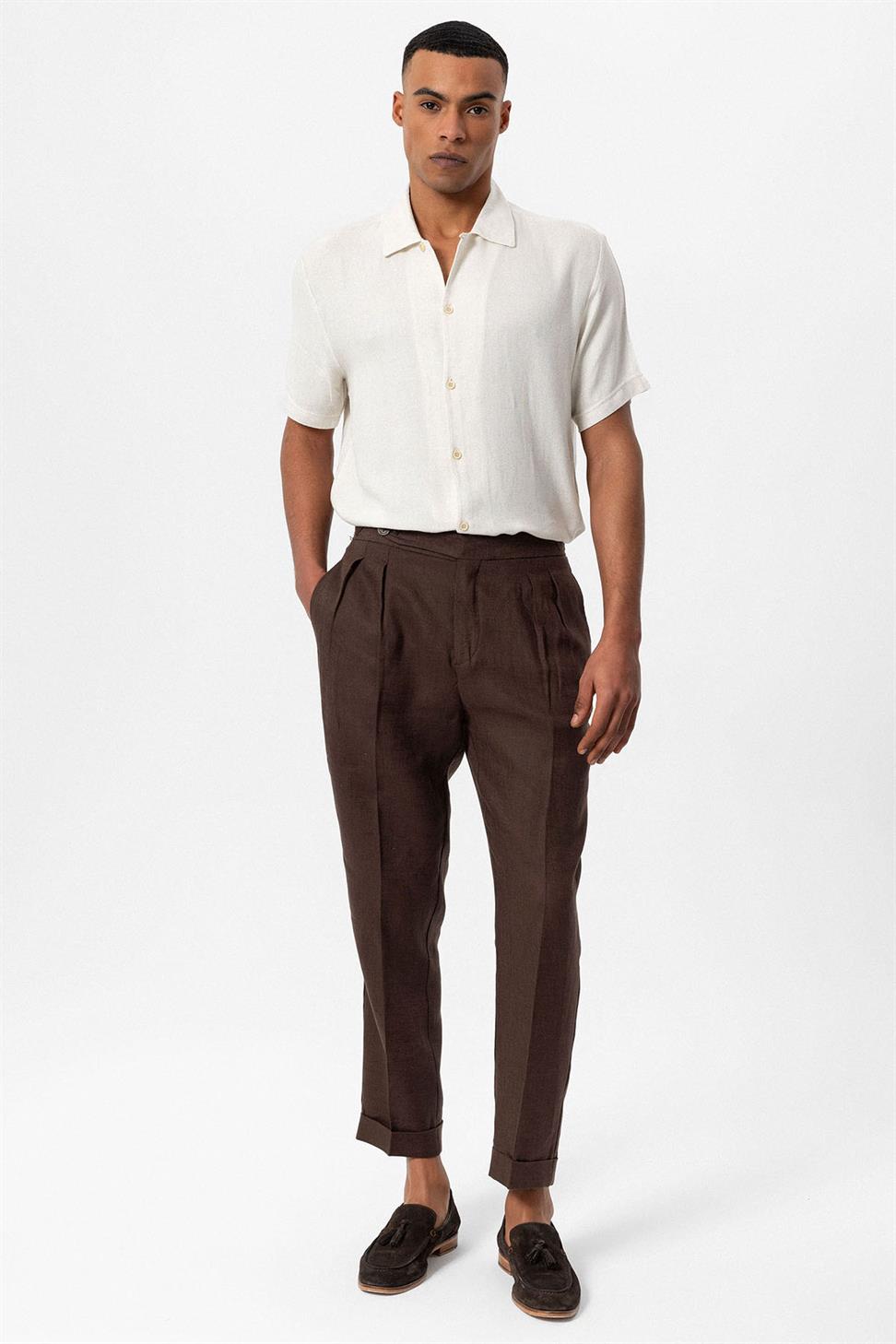 قميص رجالي محبوك بياقة Apaş