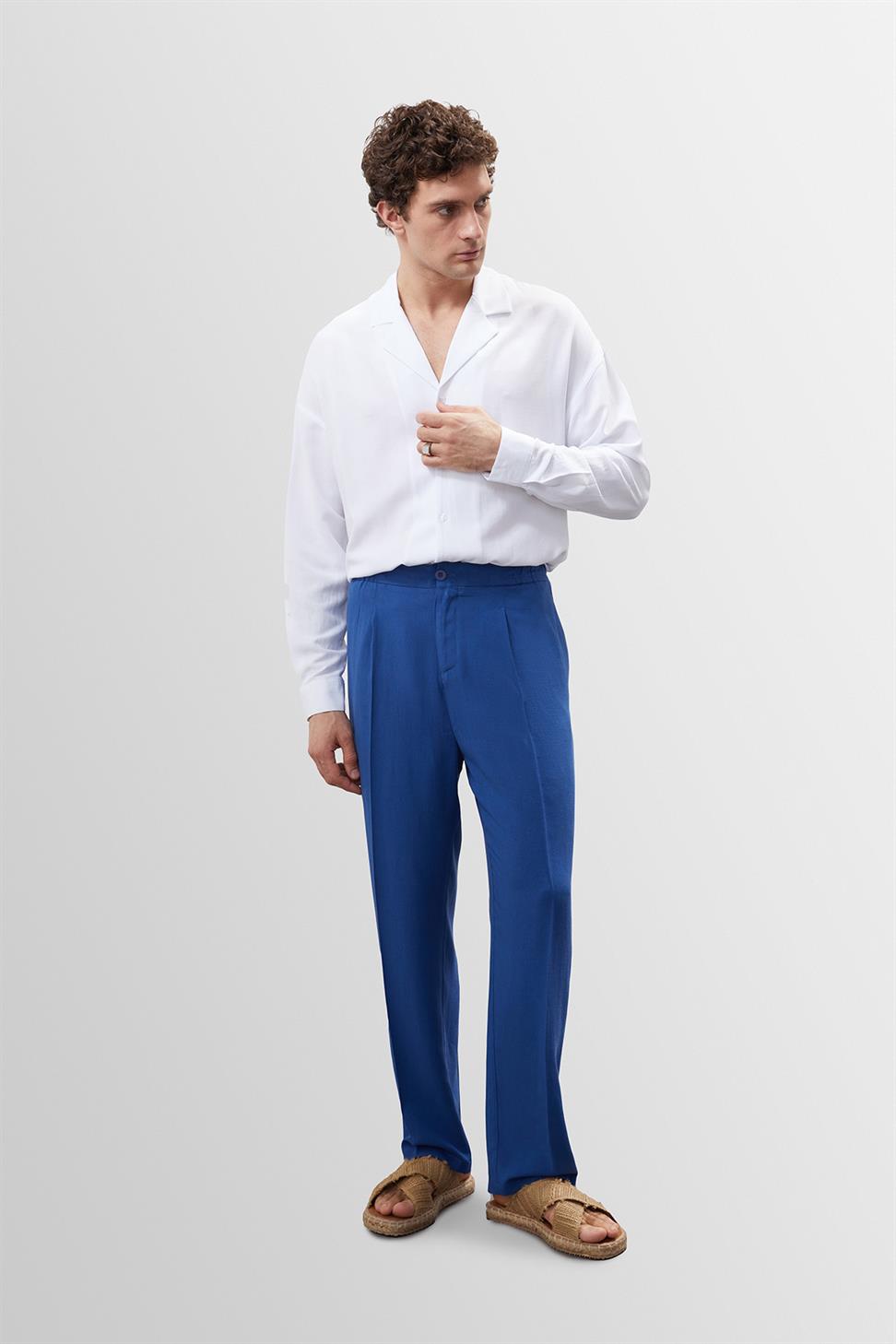 قميص رجالي كبير الحجم بياقة Apaş