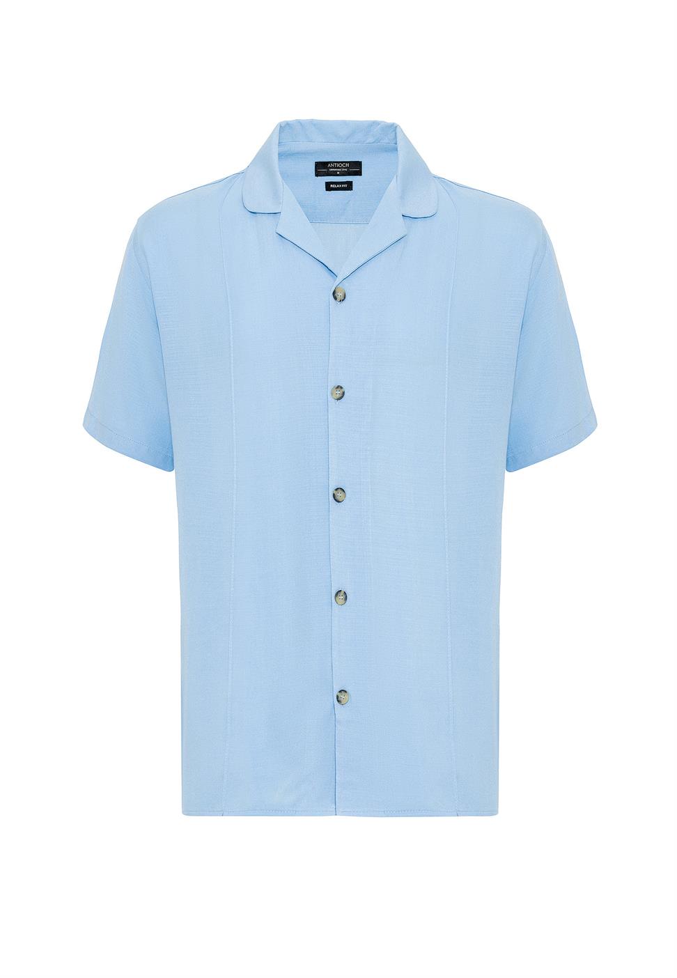 Apaş الياقة شريطية قميص مفصل للرجال