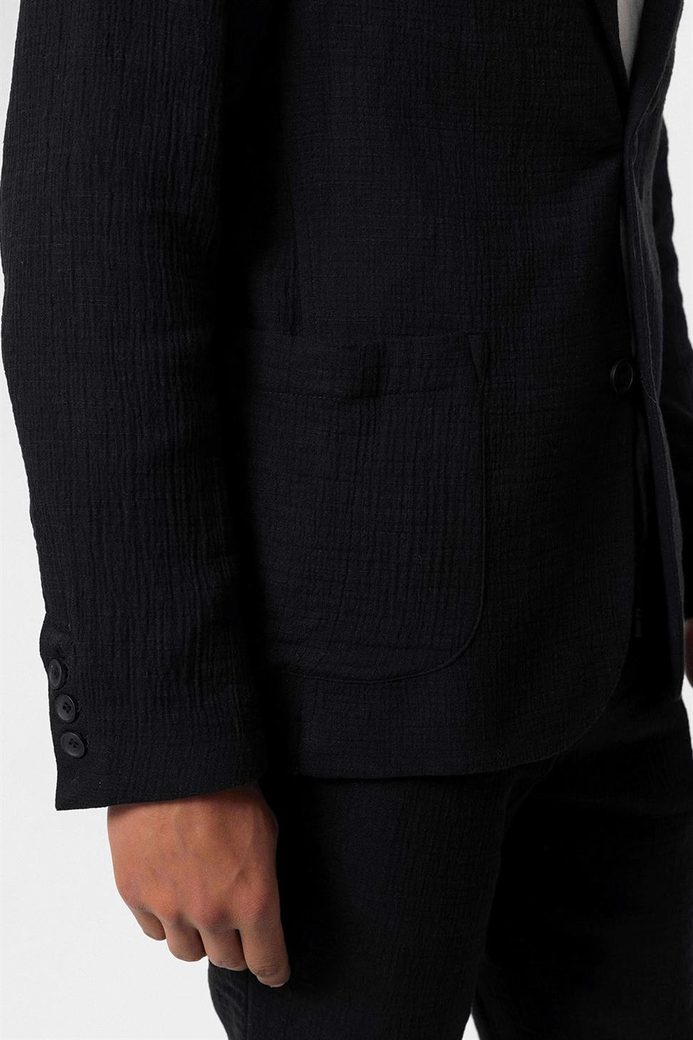 Unlined Mens Blazer Jacket with Bag Pockets