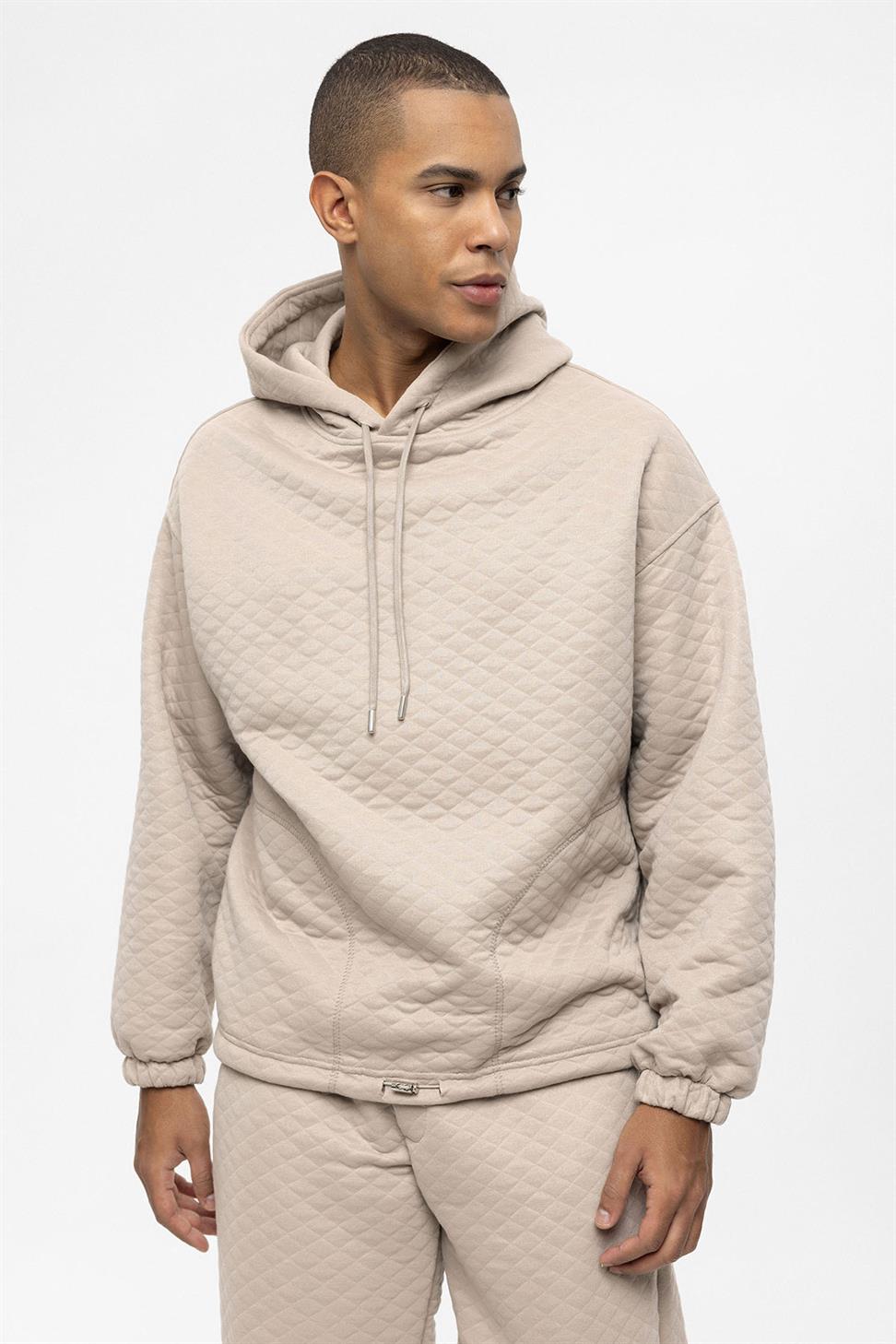 طقم بدلة رياضية رجالية كبيرة الحجم منقوشة بالألماس