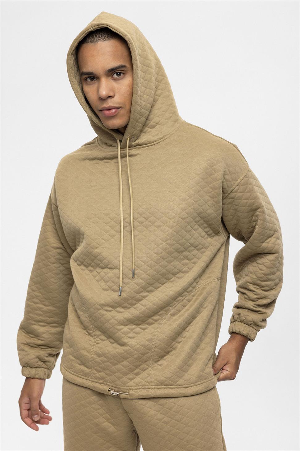 طقم بدلة رياضية رجالية كبيرة الحجم منقوشة بالألماس