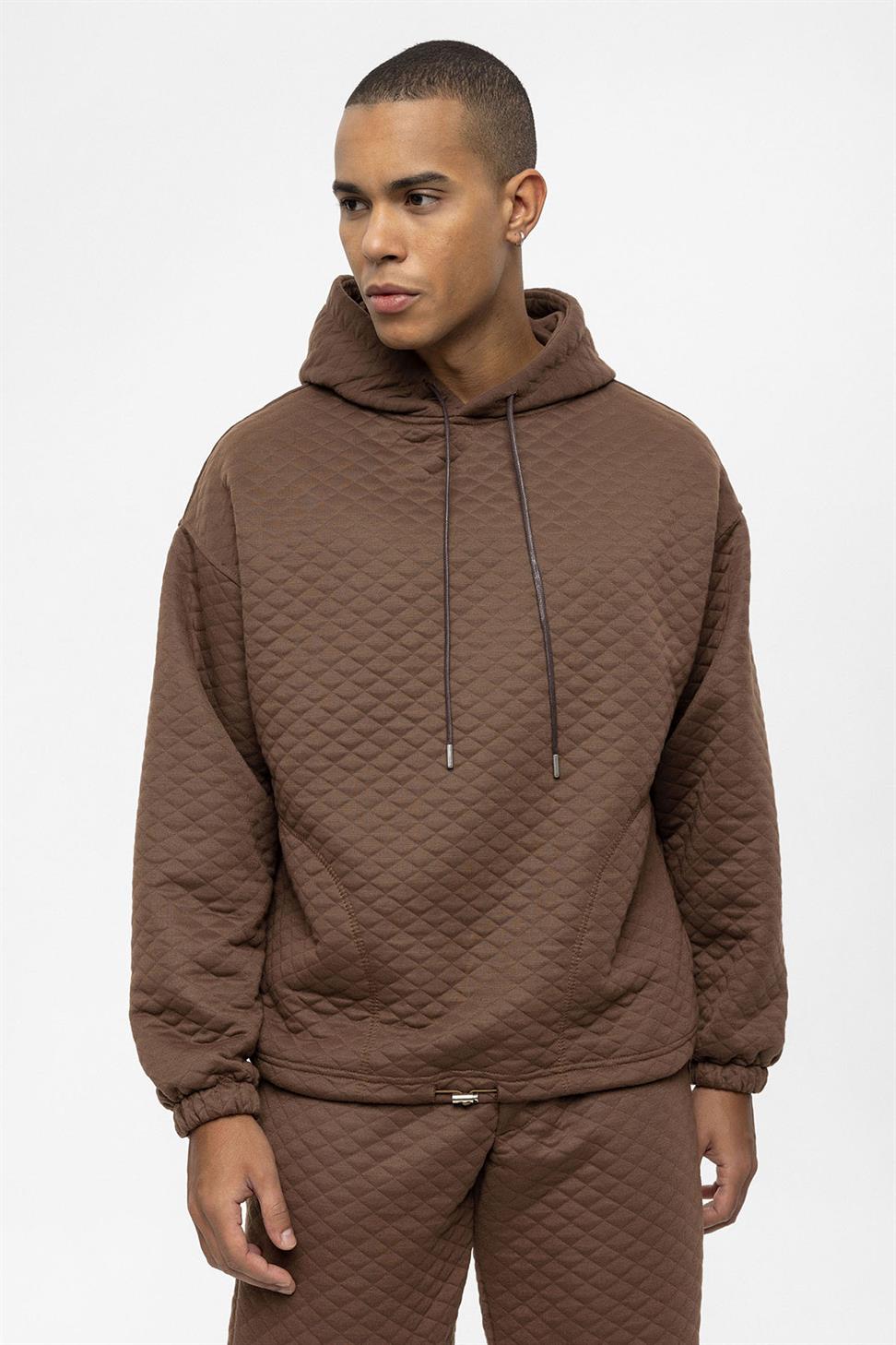 طقم بدلة رياضية رجالية كبيرة الحجم منقوشة بالألماس