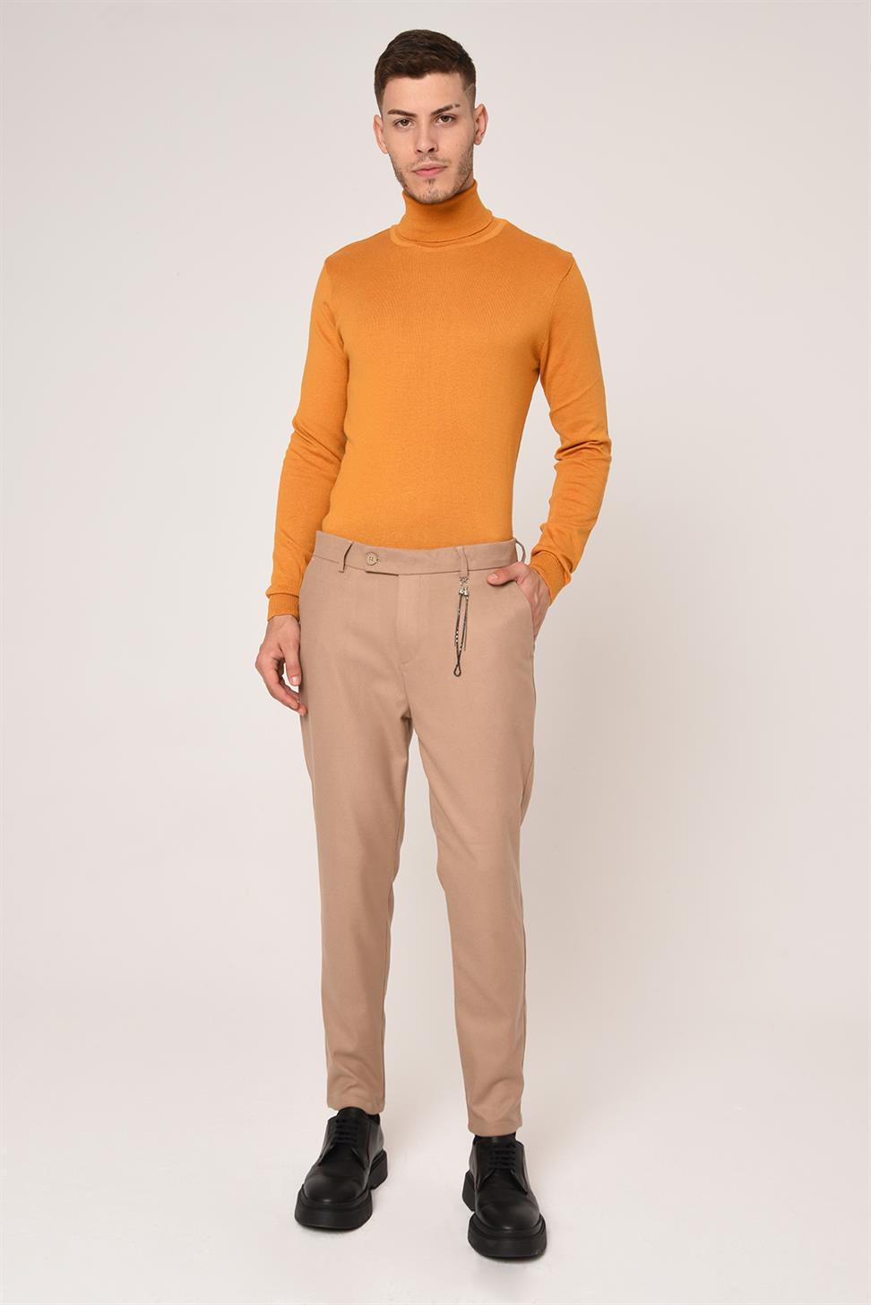 الياقة المدورة سليم صالح سترة تريكو