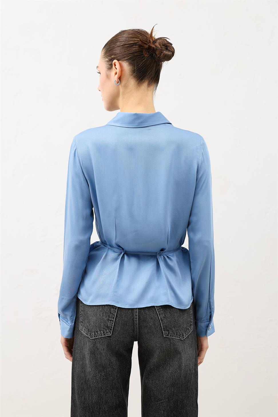 Womens Shirt with a Tie-Front