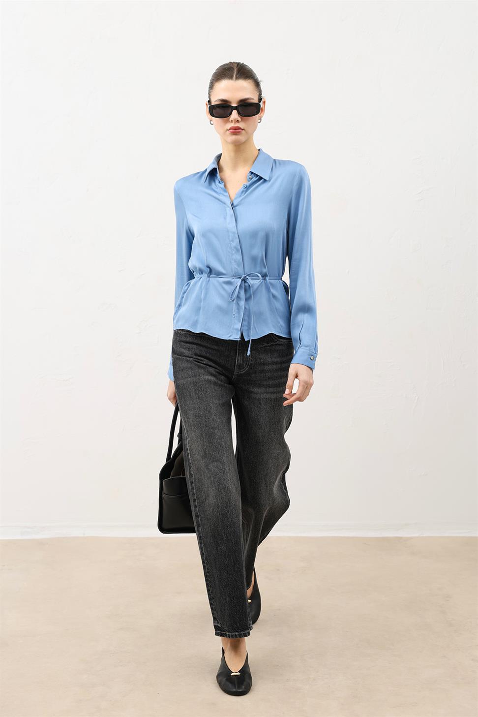 Womens Shirt with a Tie-Front