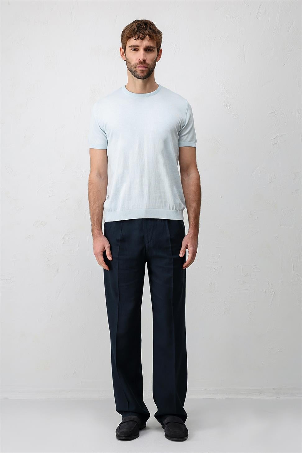 تي شيرت تريكو مريح وضيق