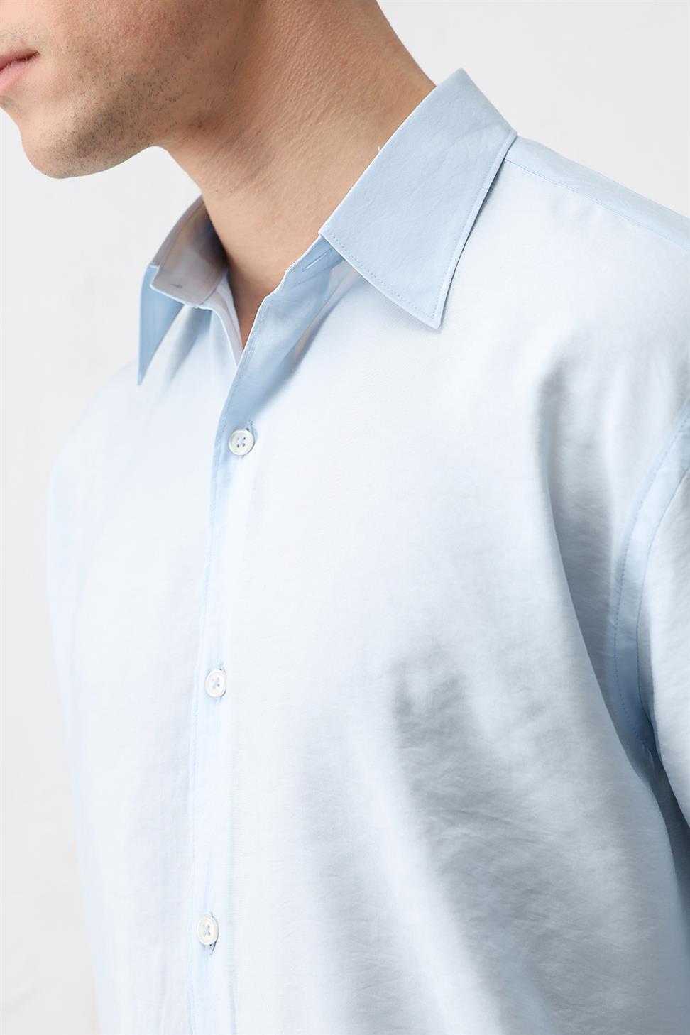 Modal Blend Relaxed Fit Mens Shirt