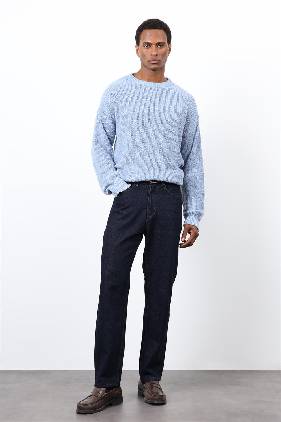 Antioch Bebe Mavi Örme Triko Erkek Kazak