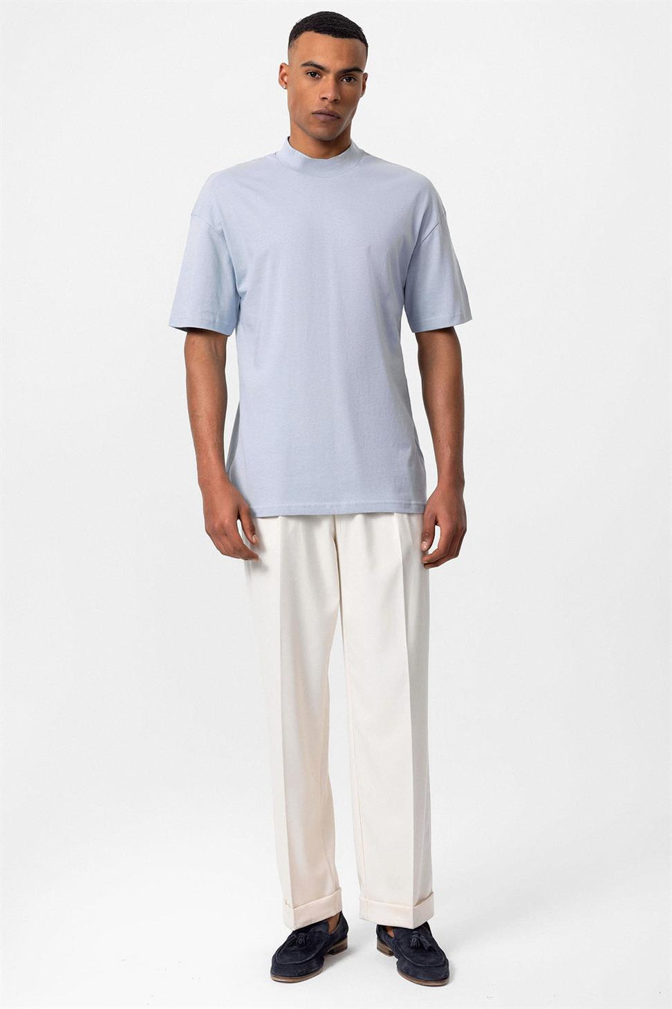 تي شيرت رجالي أساسي مريح