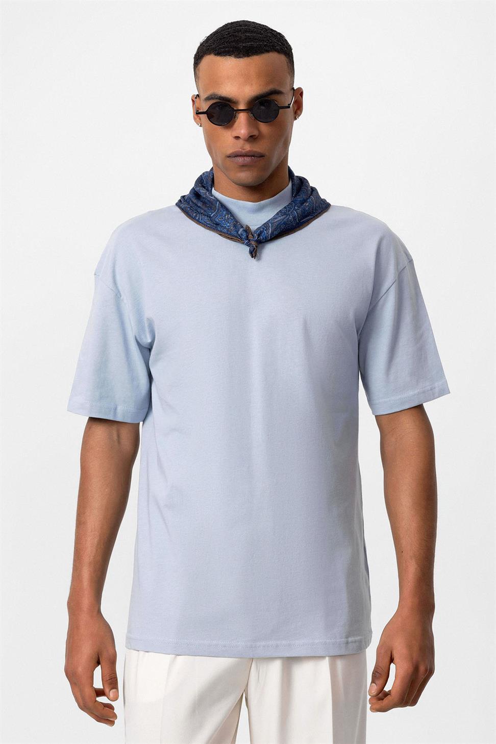 تي شيرت رجالي أساسي مريح