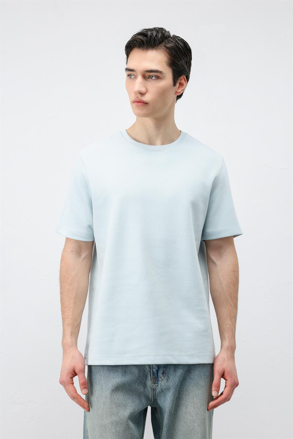 تي شيرت رجالي بقصّة عادية