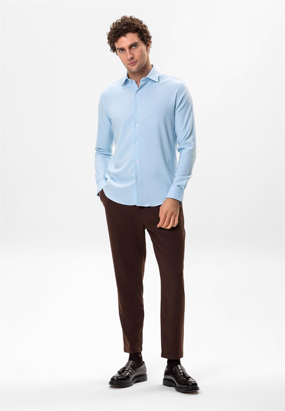 قميص رجالي سليم فيت