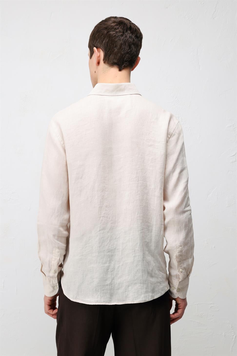 100% Linen Relax Fit Mens Shirt