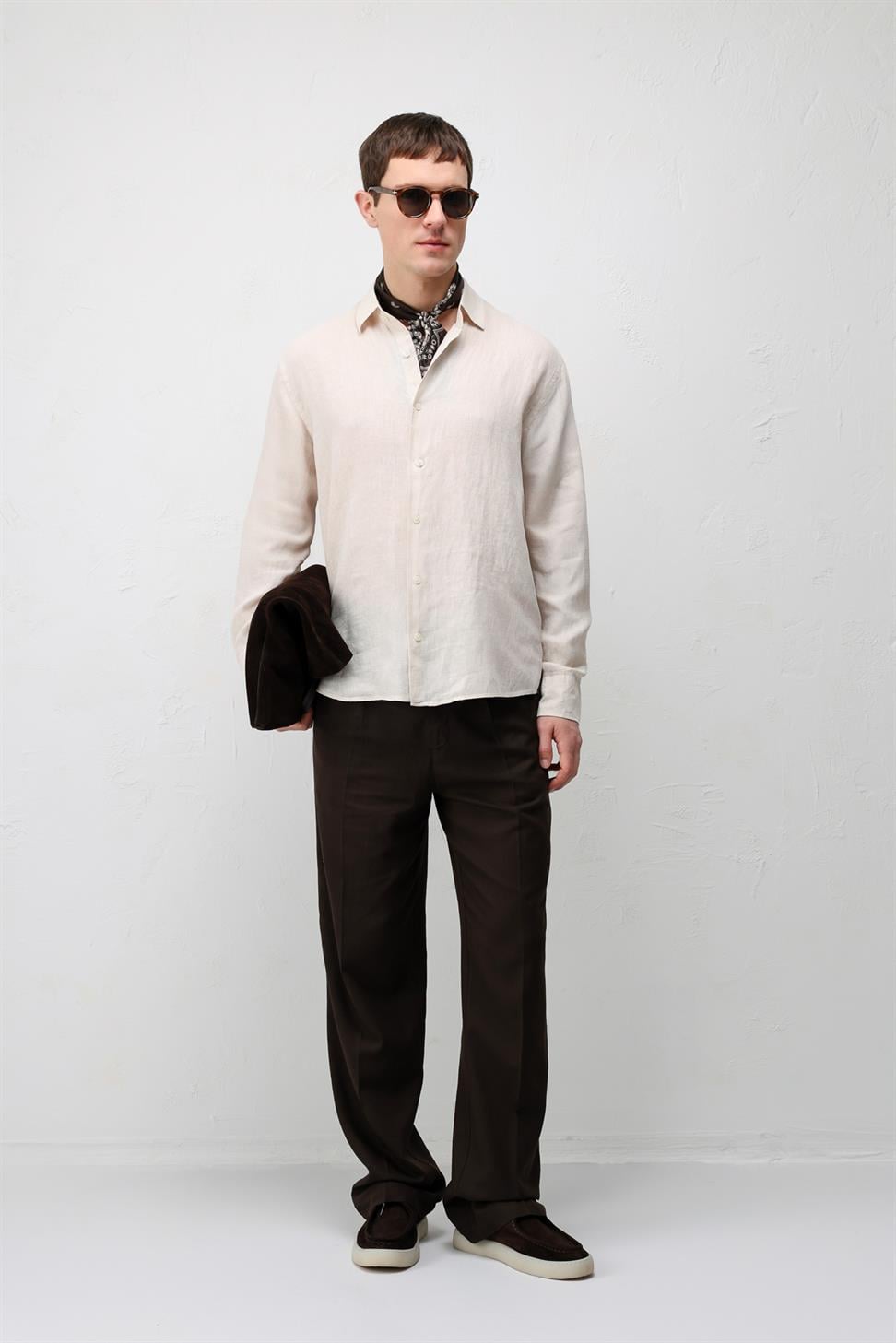 100% Linen Relax Fit Mens Shirt