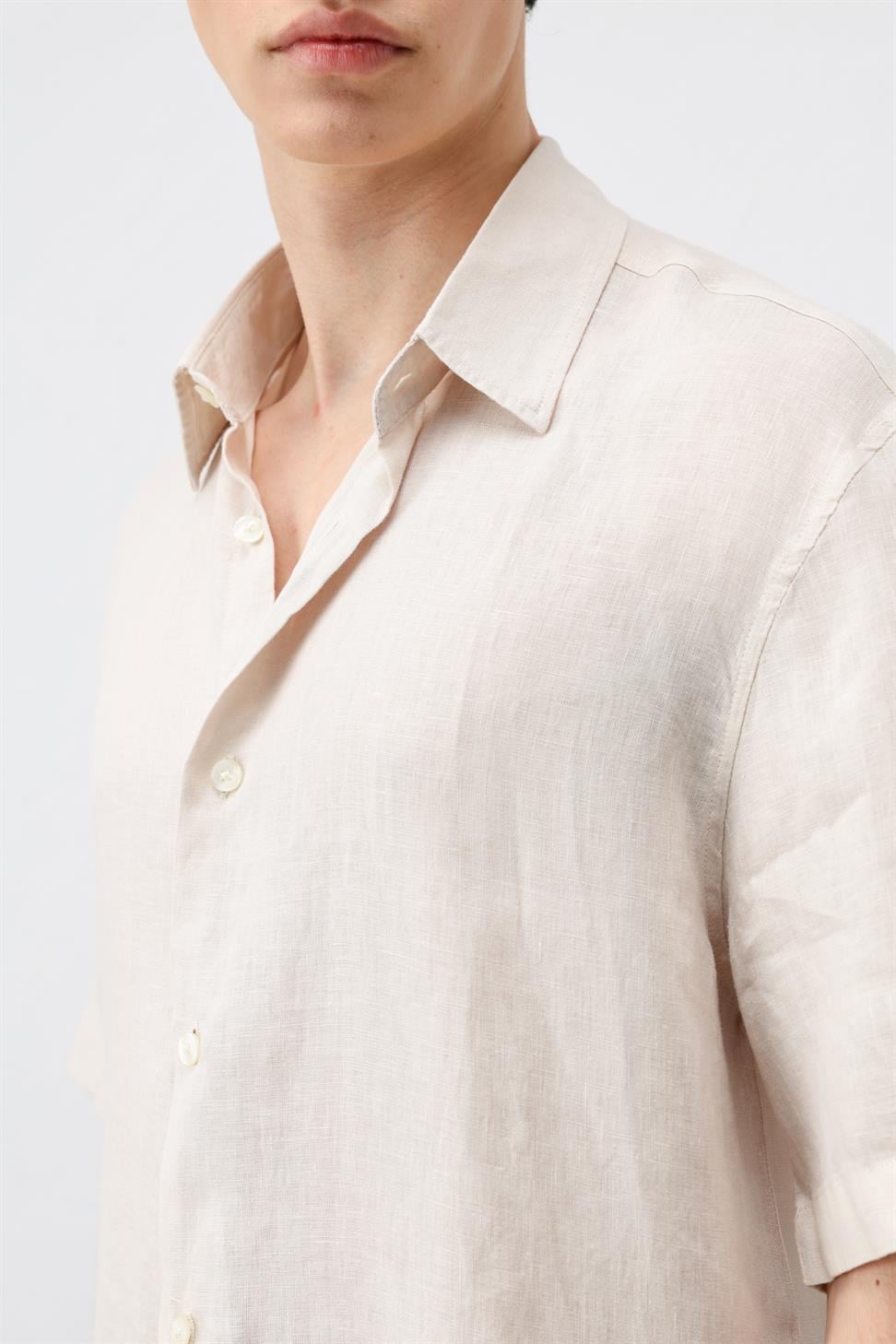 100% Linen Relaxed Mens Shirt