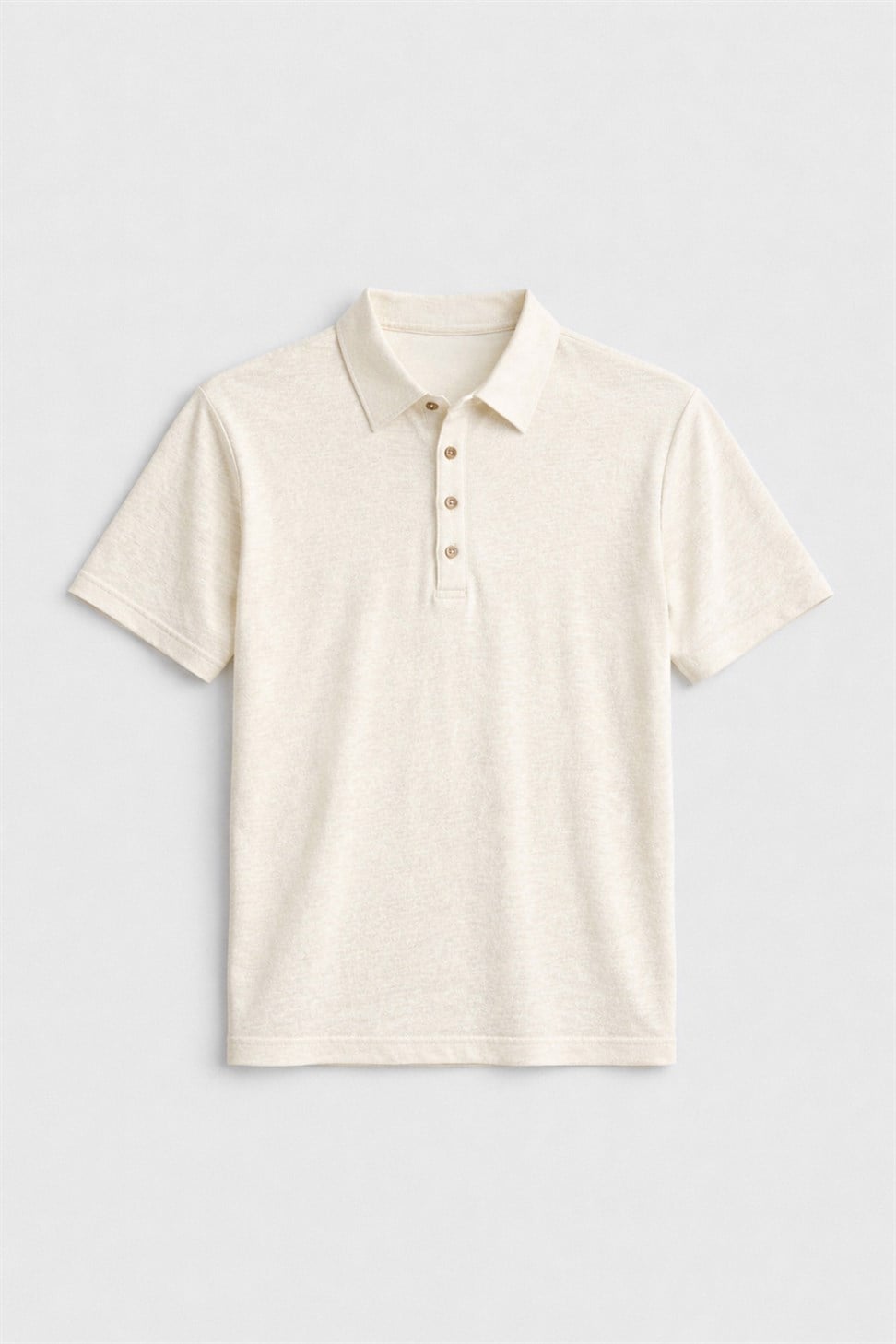 Antioch Bej Düğmeli Polo Yaka Erkek T-Shirt