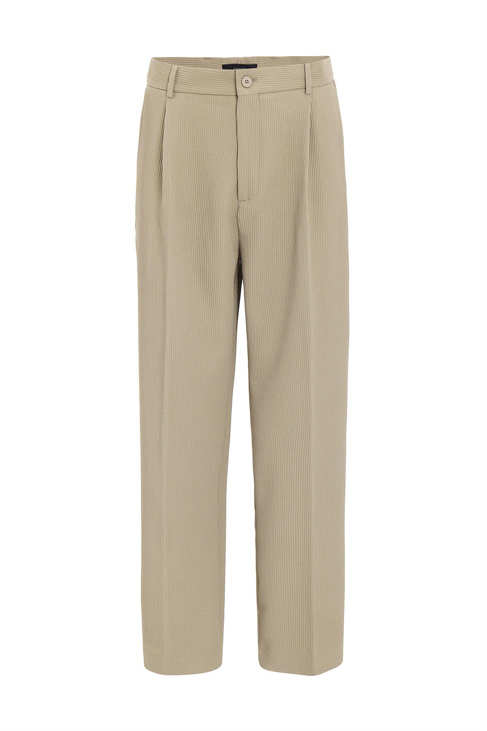 Antioch Bej Baggy Fitilli Erkek Pantolon