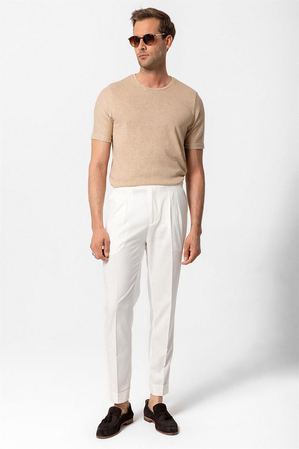 تيشيرت رجالي برقبة كرو أساسية للرجال