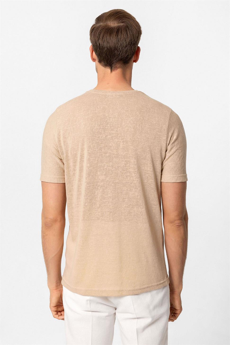 تيشيرت رجالي برقبة كرو أساسية للرجال