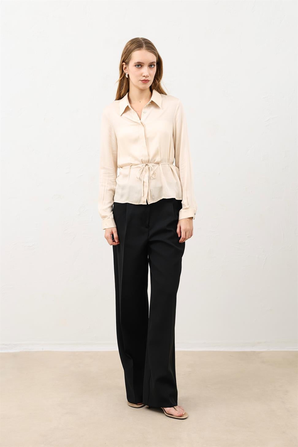 Womens Shirt with a Tie-Front