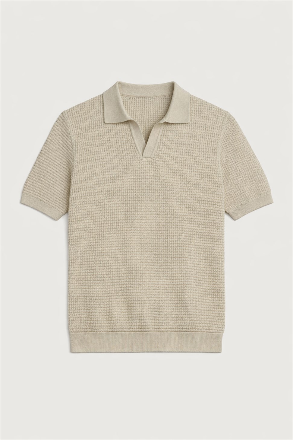 Antioch Bej Dokulu Polo Yaka Erkek T-Shirt