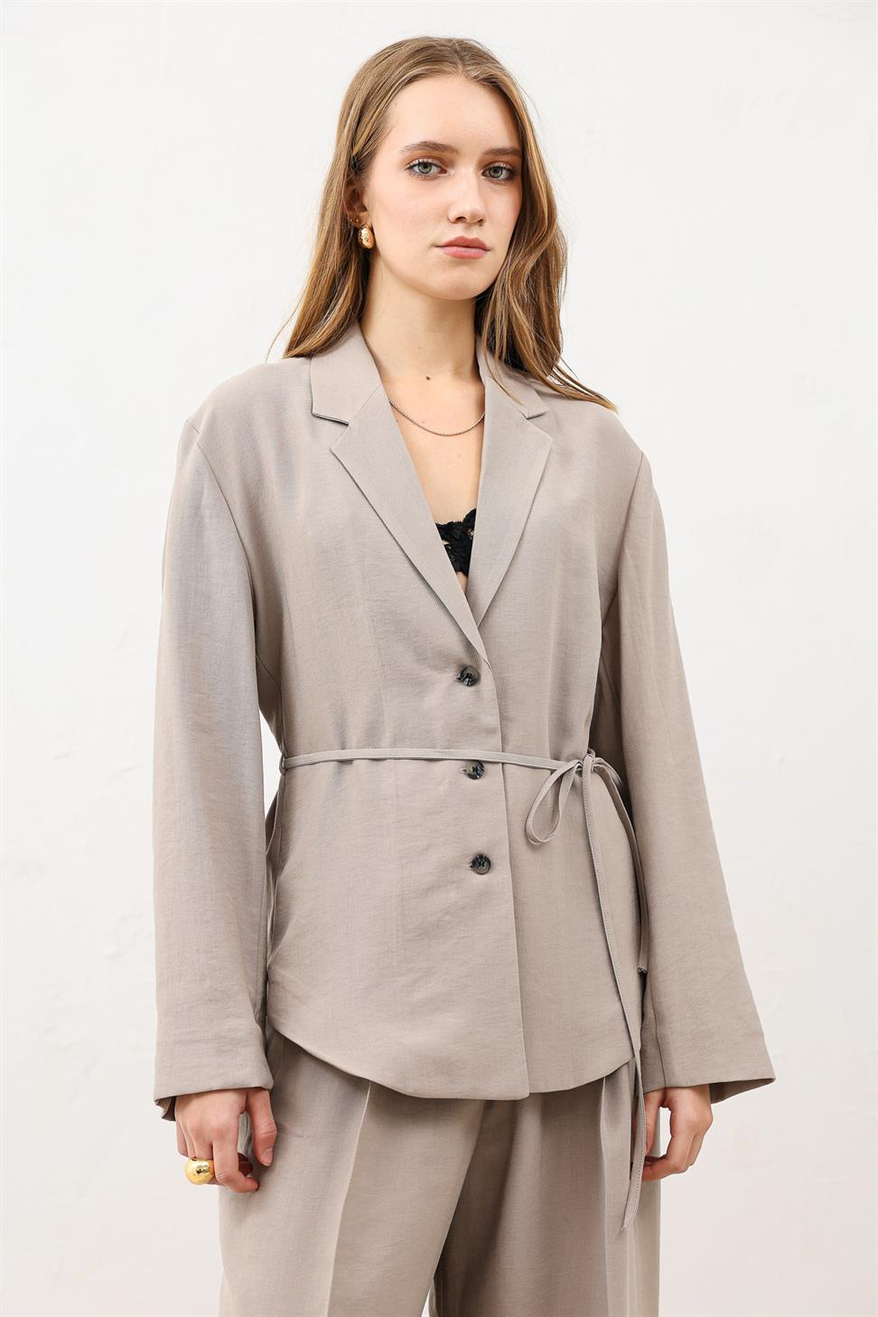 Draped Slim Jacket