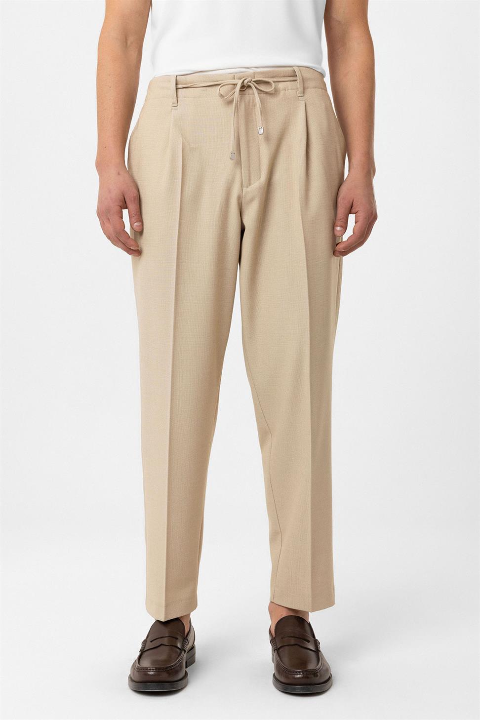 Antioch Bej Jogger Relaxed Fit  Erkek Pantolon