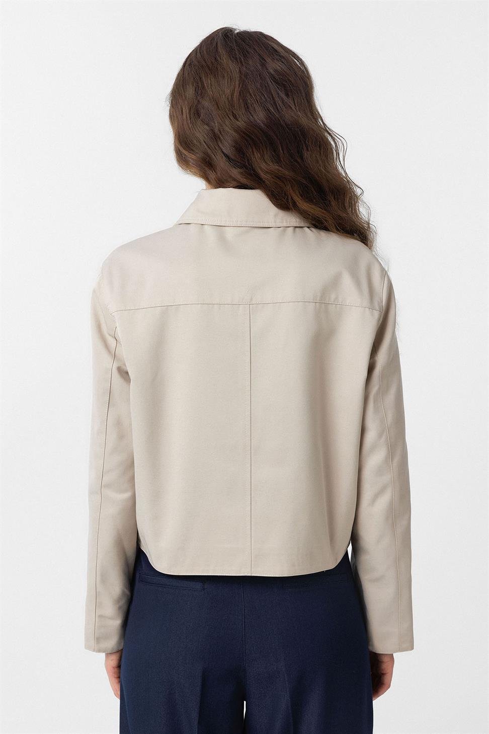 Antioch Bej Kadın Mevsimlik İnce Kısa Ceket